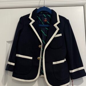 Rowing Blazer Toddler Navy Blazer with White Trim
